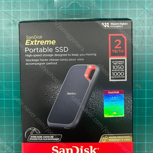 샌디스크 포터블 외장 SSD E61 2TB 블랙