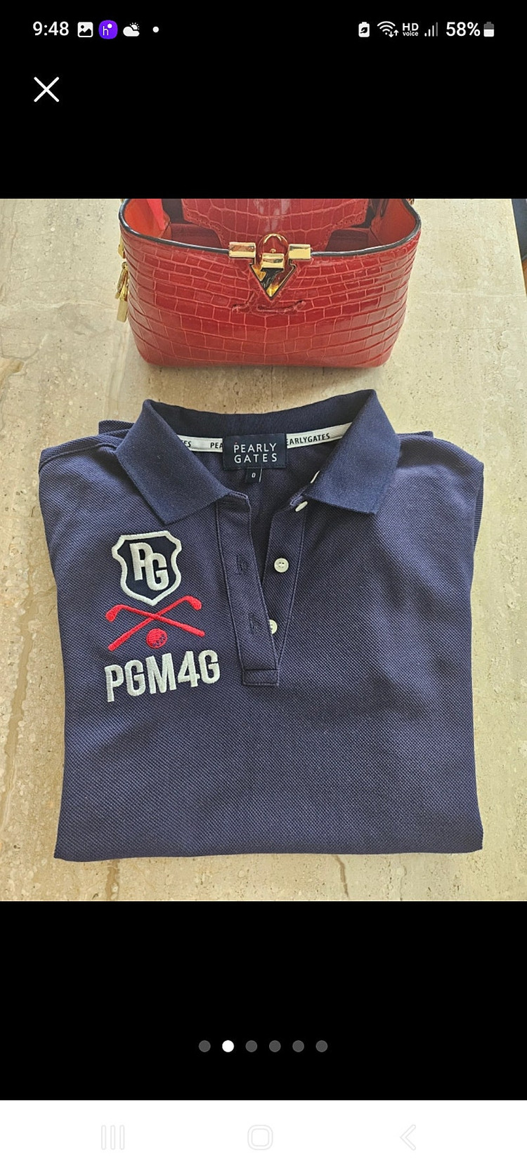 PEARLY GATES 골프 반팔티--0