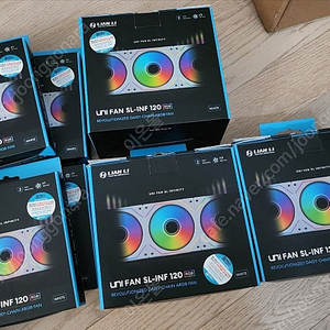 리안리 유니팬 SL-INF 120 RGB 정방향 화이트 13개 하자품