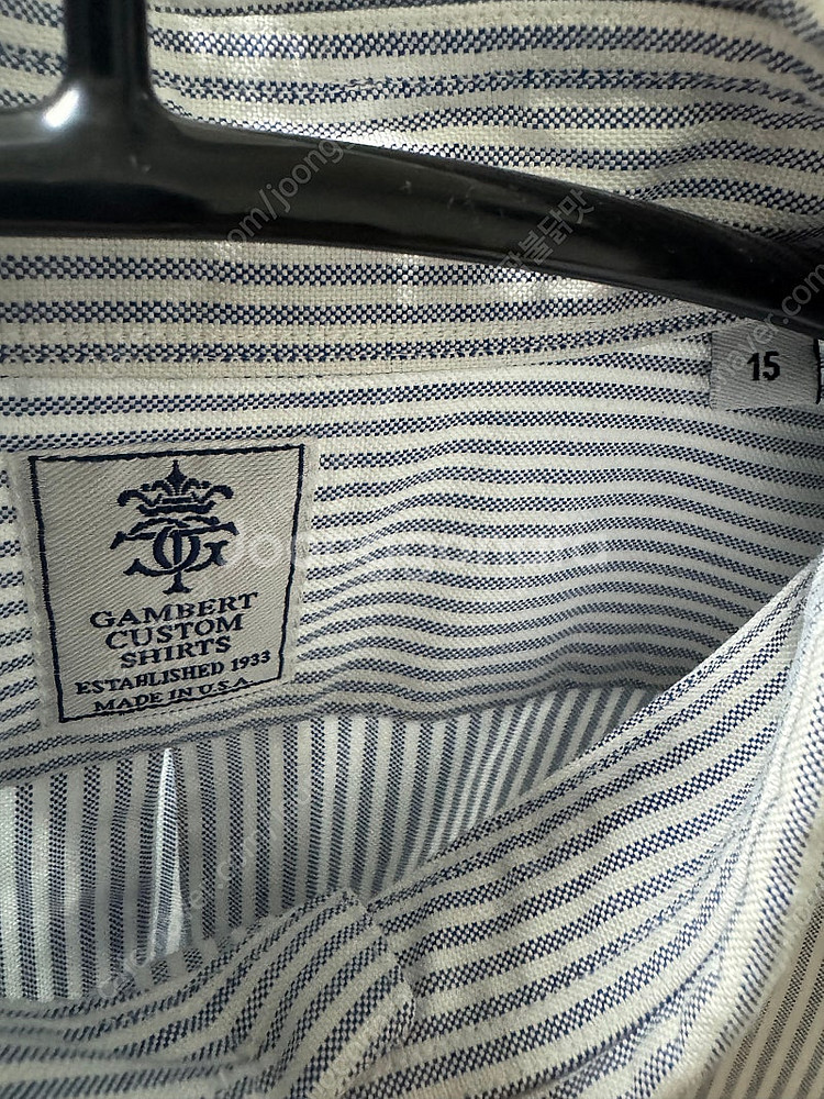 갬버트 셔츠 블루 스트라이프 gambert shirts--2
