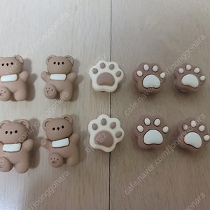 반값택포) 곰돌이 강아지 지비츠 세트 팝니다