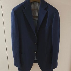 빔즈 커스텀 테일러 도멜 다크네이비 저지 은장 스포츠코트 자켓 블레이저 / (링자켓 라르디니 맨온더분 수트서플라이 루비암)