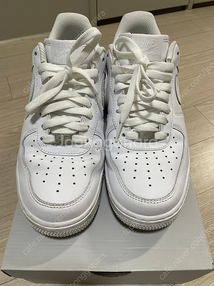 NIKE AIR FORCE 1 '07 (315122 111), 나이키 에어포스1 '07, 화이트 260mm--4