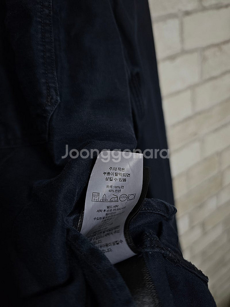 RRL 더블알엘 인디고 코튼 린넨 사틴 워크셔츠 플레이...--4