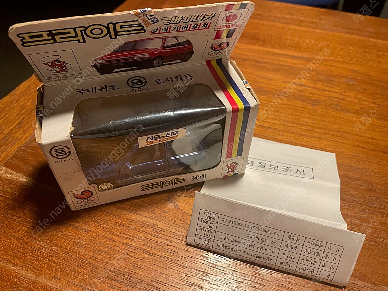 국산미니카 1/35 크로바 기아 프라이드 박스품 신품 팝니다. 이미지