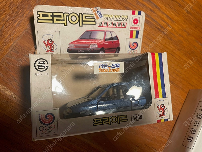 국산미니카 1/35 크로바 기아 프라이드 박스품 신품 팝니다. 이미지