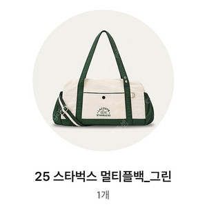 스타벅스 멀티플백 그린