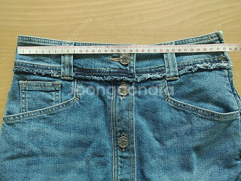한섬 오브제 데님 스커트--3