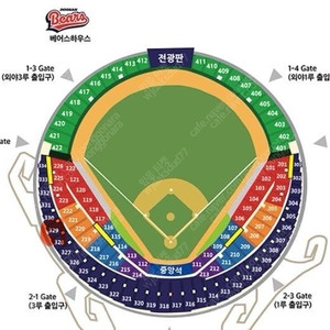 8/15 기아 두산 3루 네이비 329블럭 2연석