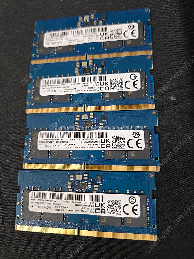 노트북용 RAMAXEL DDR5 12GB 팝니다.--0