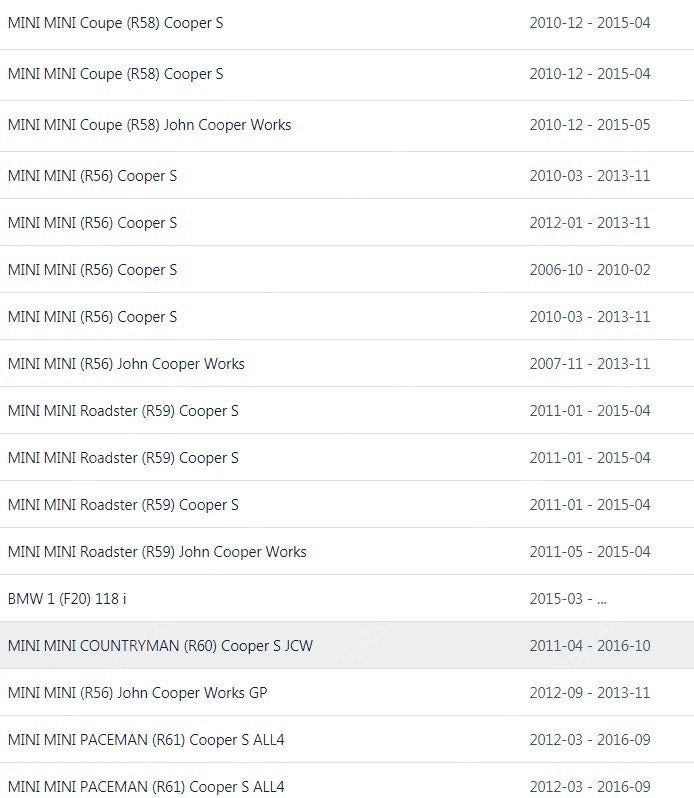 보쉬 인젝터 판매합니다. MINI 미니쿠퍼 쿠페 컨트리맨 이미지