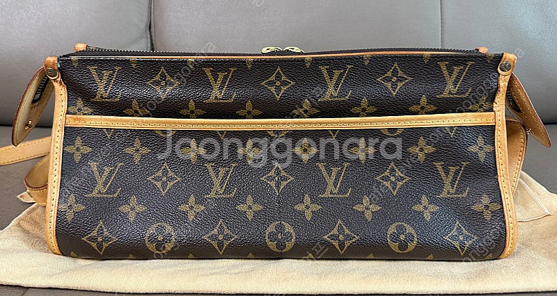 루이비통 모노그램 빈티지 포핀코트 롱 크로스백--3