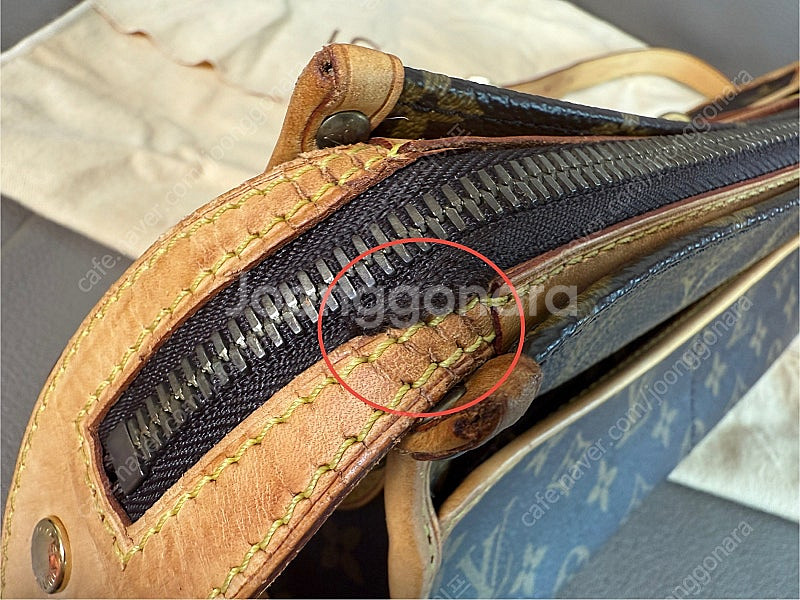 루이비통 모노그램 빈티지 포핀코트 롱 크로스백--7