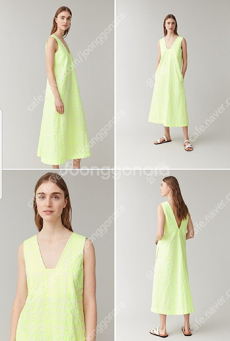 코스 cos 시어서커 원피스 32--1