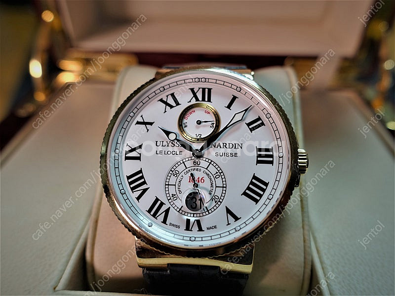 율리스나르덴 마린 로즈골드 43mm--0