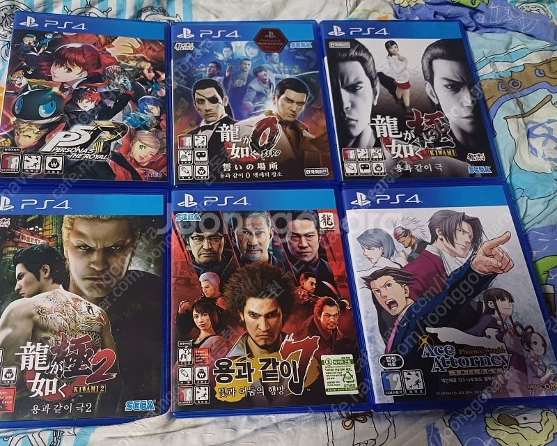 Ps4(플스4)게임cd 일괄로 팝니다 (용과 같이 페르...--0