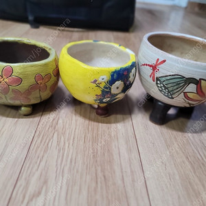 다육이 화분3개