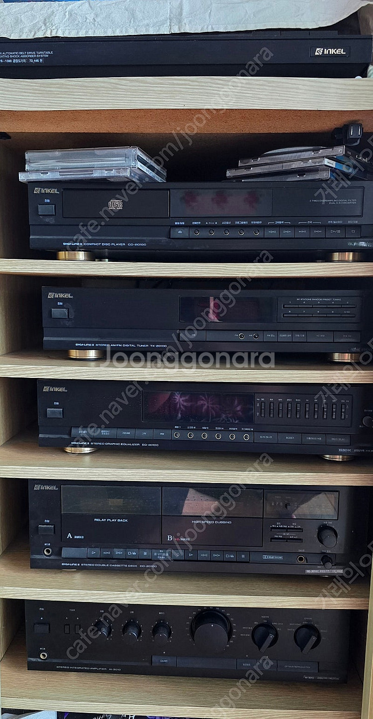 인켈 전축 , 인켈 턴테이블 6단짜리 카페 인테리어 (...--0