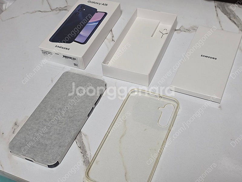 갤럭시 A15 블루블랙 128GB 판매합니다 (선택약정할인 가능/거의 새것/미사용_의무통화 외)--0