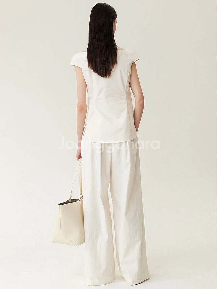 킨더살몬 보트넥 블라우스(Boat-Neck Blouse...--2