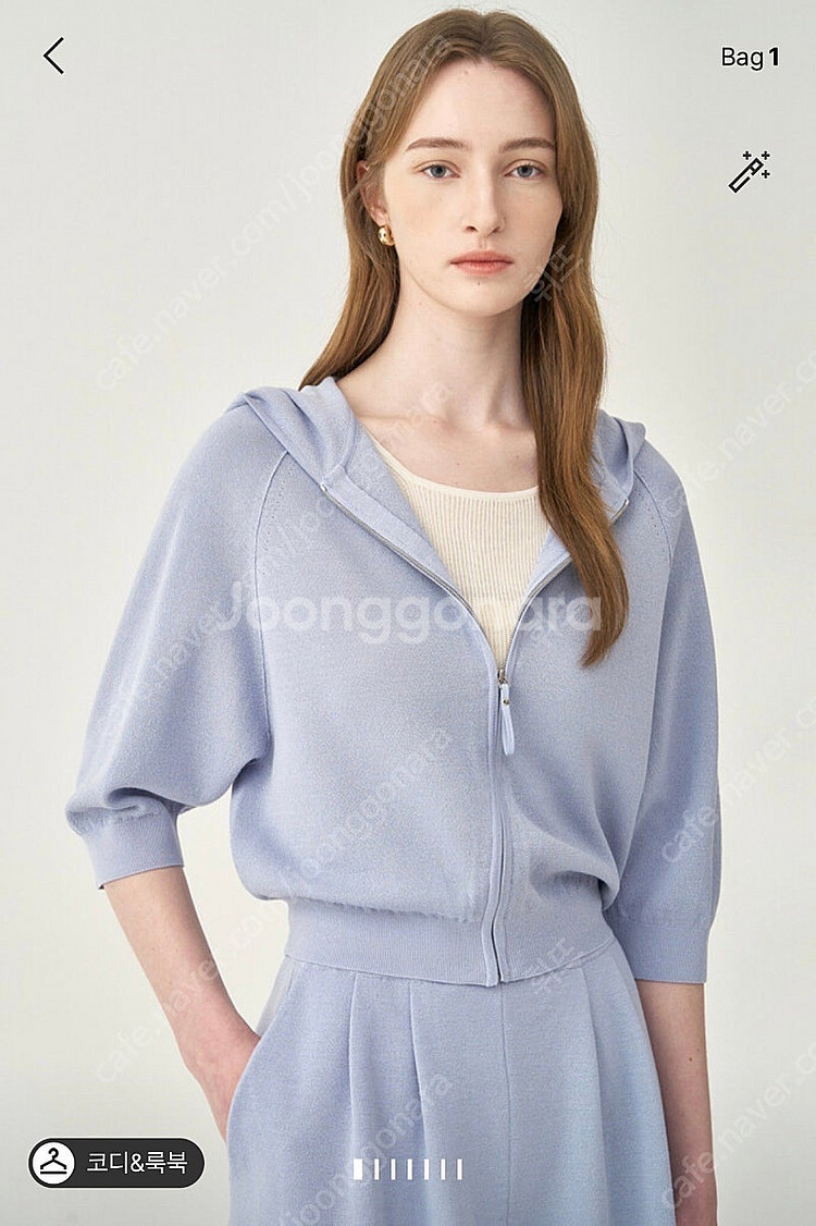 더캐시미어 실크 블렌드 하프 슬리브 니트 점퍼25ss--0