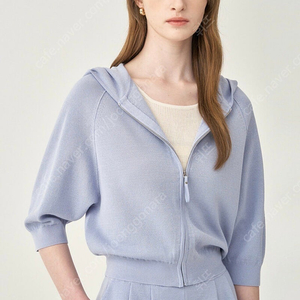 더캐시미어 실크 블렌드 하프 슬리브 니트 점퍼25ss