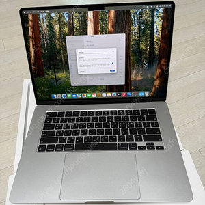 [대전] 애플 맥북 에어 MacBook 15인치 M2 256GB 8GB 기본형프로그램 설치