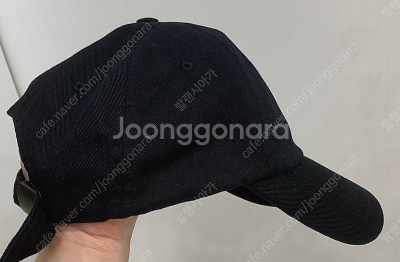 [OS]피스마이너스원 초판 롱 스트랩 볼캡 블랙 모자 ...--3