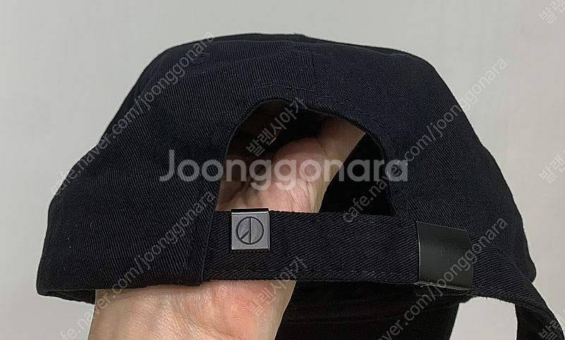 [OS]피스마이너스원 초판 롱 스트랩 볼캡 블랙 모자 ...--4