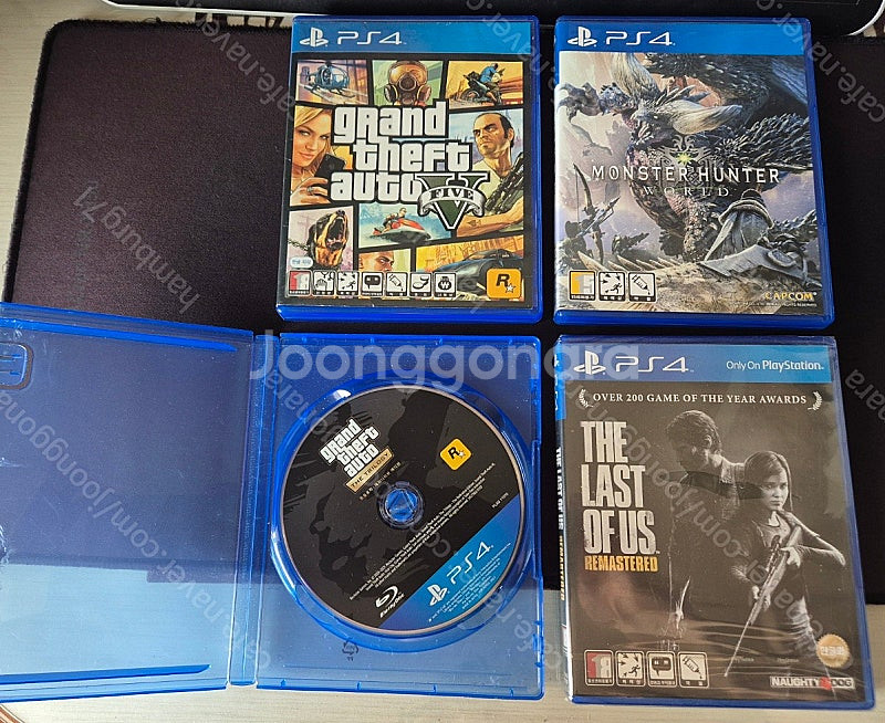 플스4(ps4) 타이틀 네 가지 판매합니다.--0