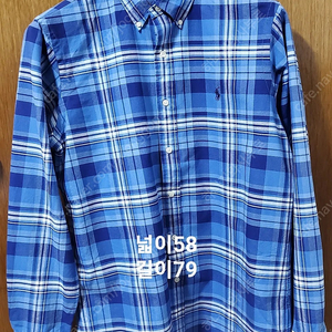 QR 폴로 체크 셔츠 클래식m