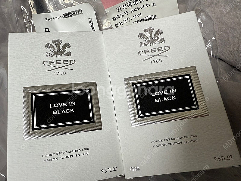 크리드 러브인블랙 75ml 새상품 면세점 택포 34만원--6