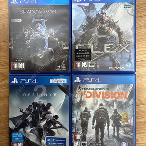 PS4/플스4 쉐도우 오브 워, 일렉스, 데스티니2, 더 디비전, 앤썸