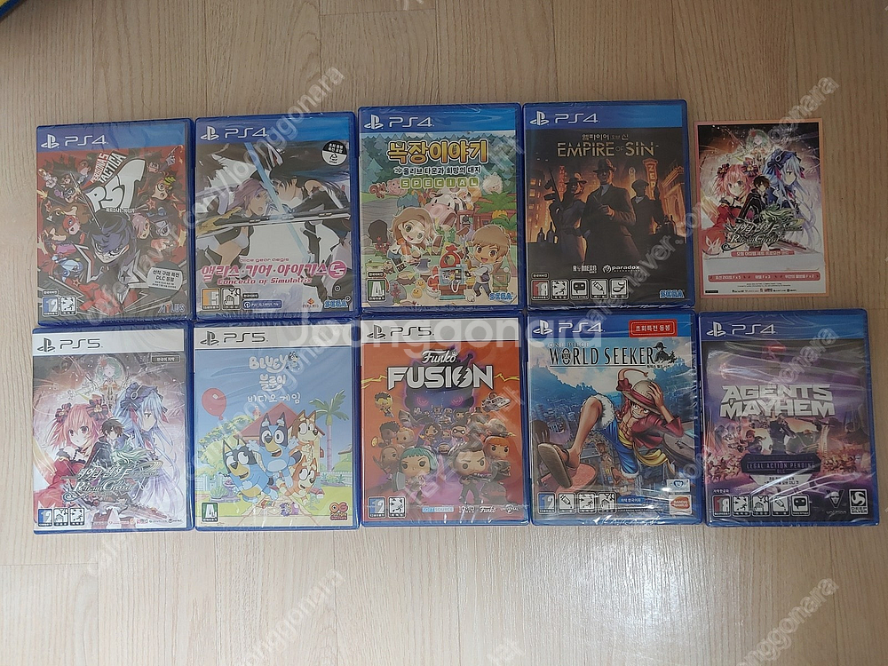 ps4, ps5 밀봉게임9개 일괄택포10만원에 팝니다.--1
