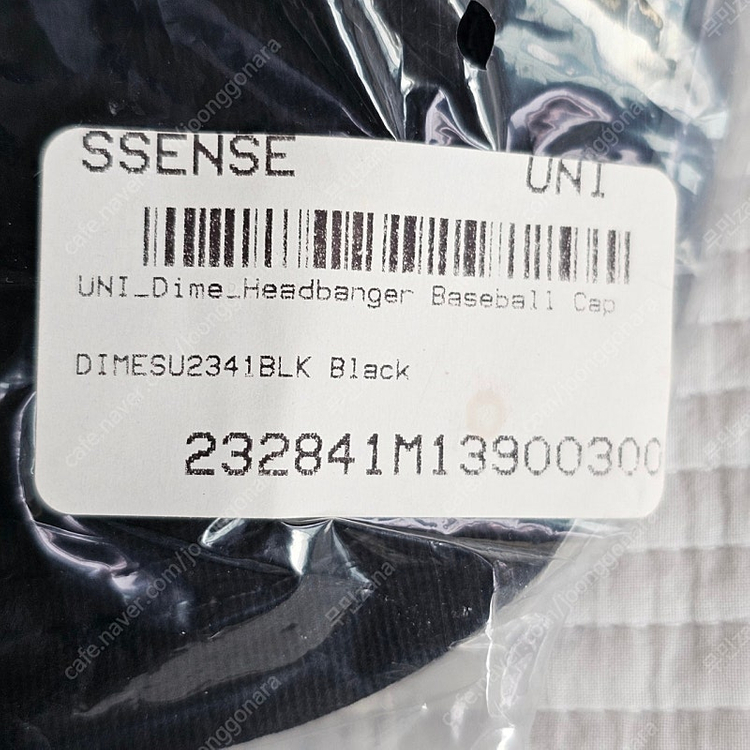 미개봉) DIME 다임 로고 헤드벵어 볼캡 모자 블랙 남자 여자 이미지