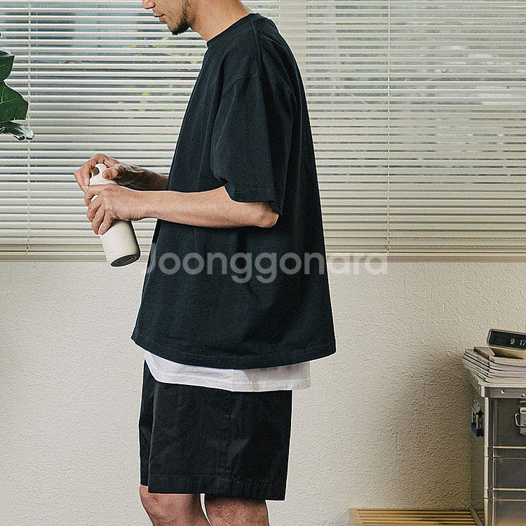 캠버 맥스웨이트 반팔티셔츠 블랙 L--5