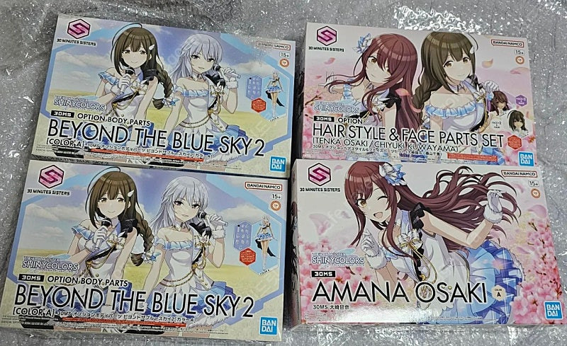 반다이 30ms 아이돌 마스터 샤이니 컬러즈 샤니마스 아마나 오사키 외 2명 3인 세트 미개봉 팔아요 ​--0