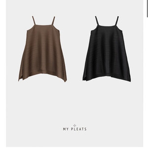 마이림샵 플리츠 미니 블라우스 블랙 마이림