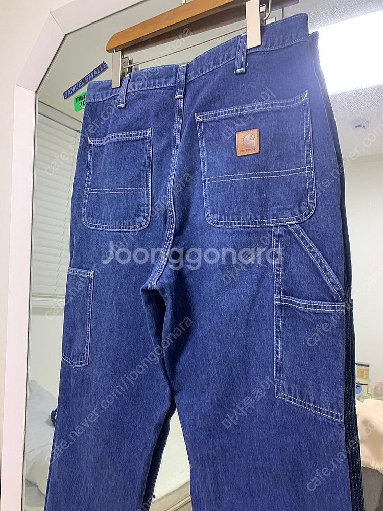 칼하트 카펜터 팬츠 중청데님 루즈핏 32x30 (실측허...--0