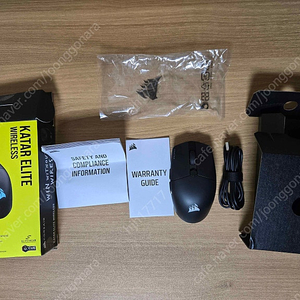 커세어 katar elite 무선마우스 + MM200 PRO HEAVY XL 마우스패드