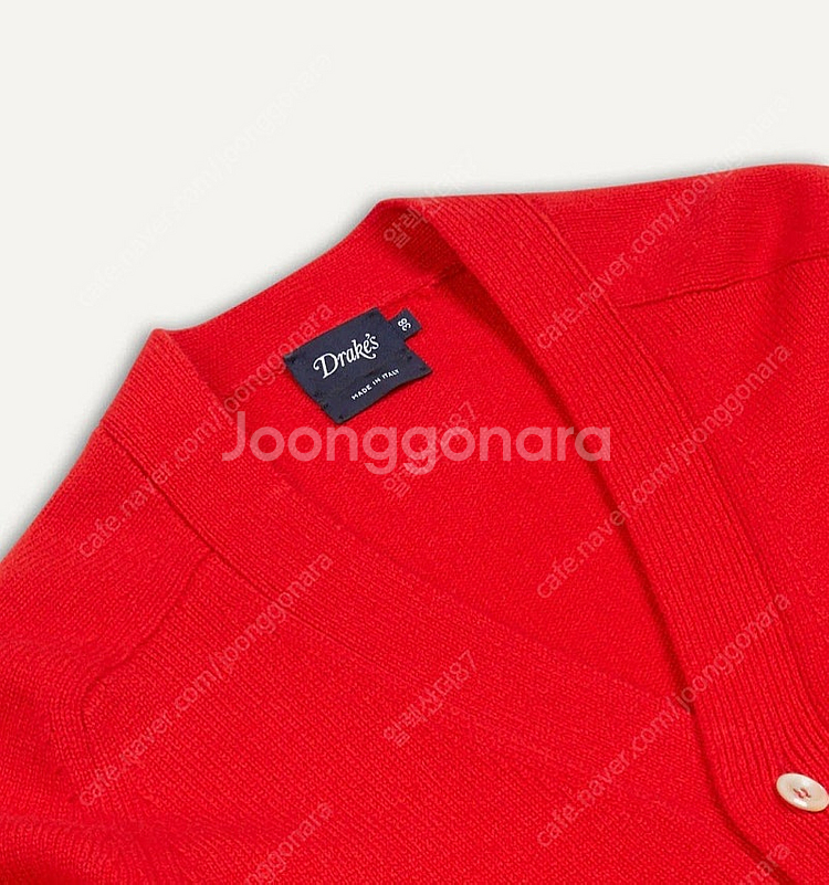 드레익스 Red Lambswool 가디건 L 사이즈 팝...--2