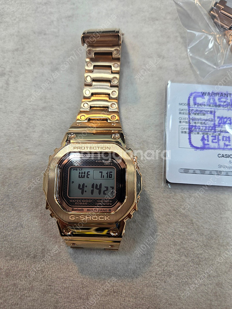 지샥 풀메탈 GMW -B 5000 GD 로즈골드--1