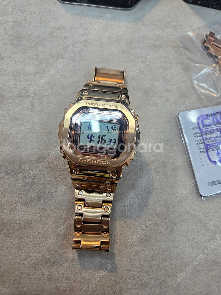 지샥 풀메탈 GMW -B 5000 GD 로즈골드--5