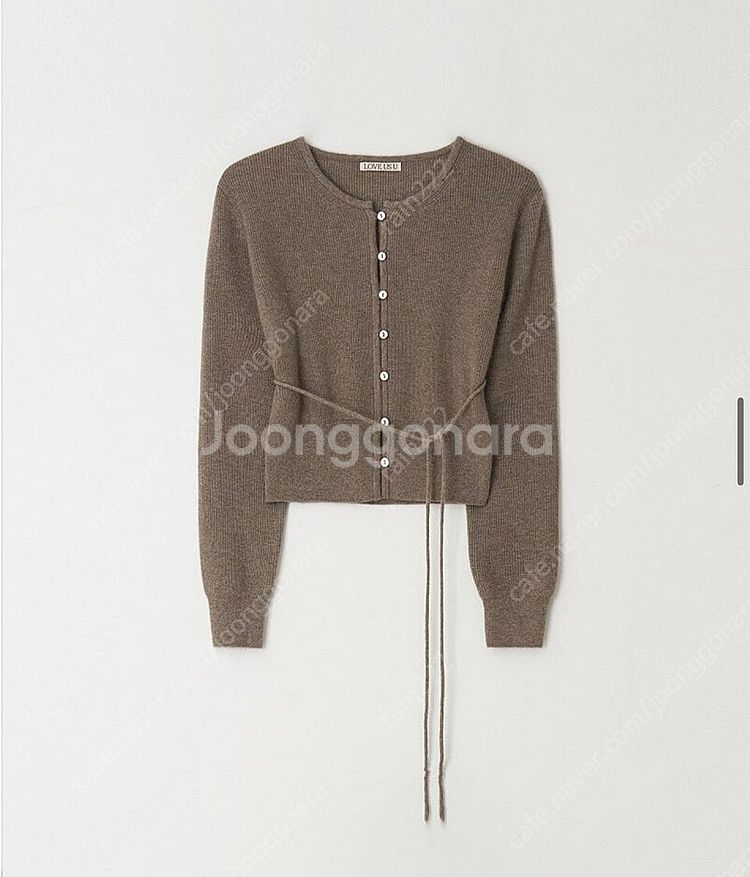 러브어스유 가디건Wool Cashmink Pearl--2