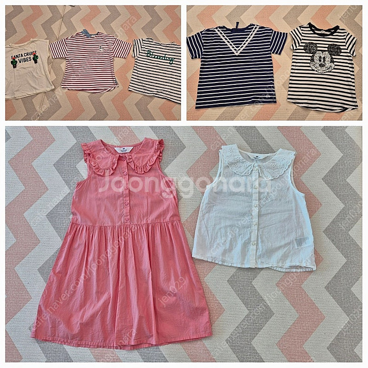 여아 130사이즈 (블루독, 알로봇, h&m, 리틀비티)--1