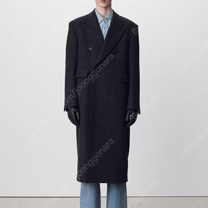 토니웩 헤링본 울 더블 브레스트 코트 m 이미지