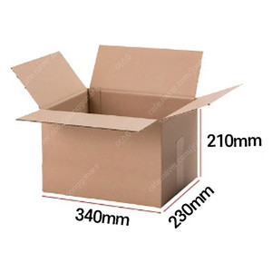 (새상품) 택배박스 340 x 230 x 210 BA골 AB골 초고강도박스 2중골판 더블윌 박스 쇼핑몰 A형 가격인하 - 개당600원