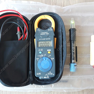 hioki 3280-10f 클램프 테스터/ hioki 3120 검전기/ jw-045k 콘센트 접지 확인 시험기 set