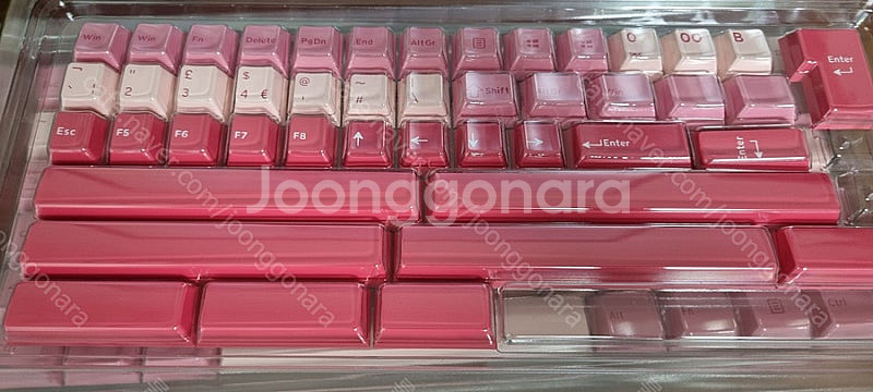 고스트저지 스트로베리 밀크 PBT 키캡 179KEY S...--1