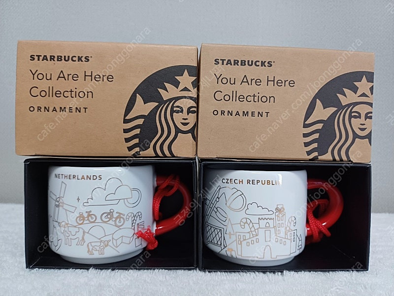 스타벅스 유아히어 홀리데이 레드케이스 오너먼트 59ml 미국 파이크 플레이스 마켓 시애틀 캘리포니아 로스앤젤레스 스... 이미지
